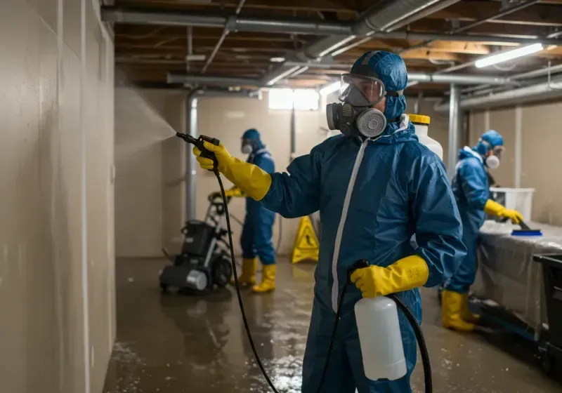 Basement Sanitization and Antimicrobial Treatment process in Boyd County, KY