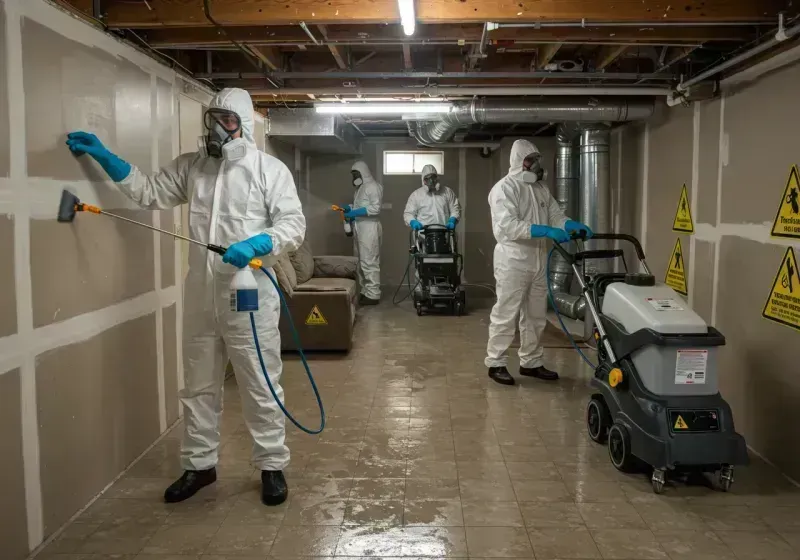 Basement Moisture Removal and Structural Drying process in Boyd County, KY